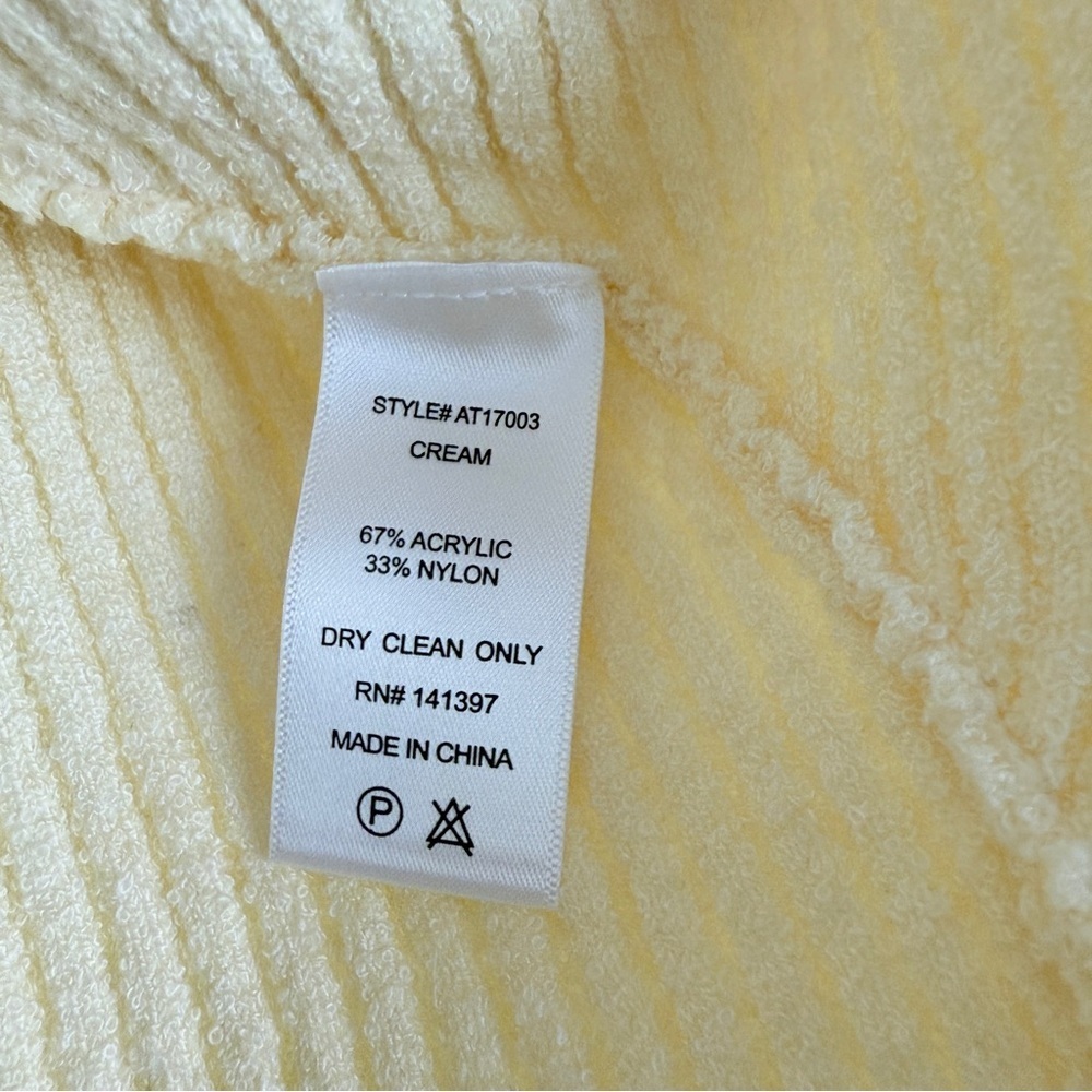 ASTR The Label Cream Ribbed Wrap Sweater
Cutout Neck Long Sleeve Top - Picture 8 of 8
